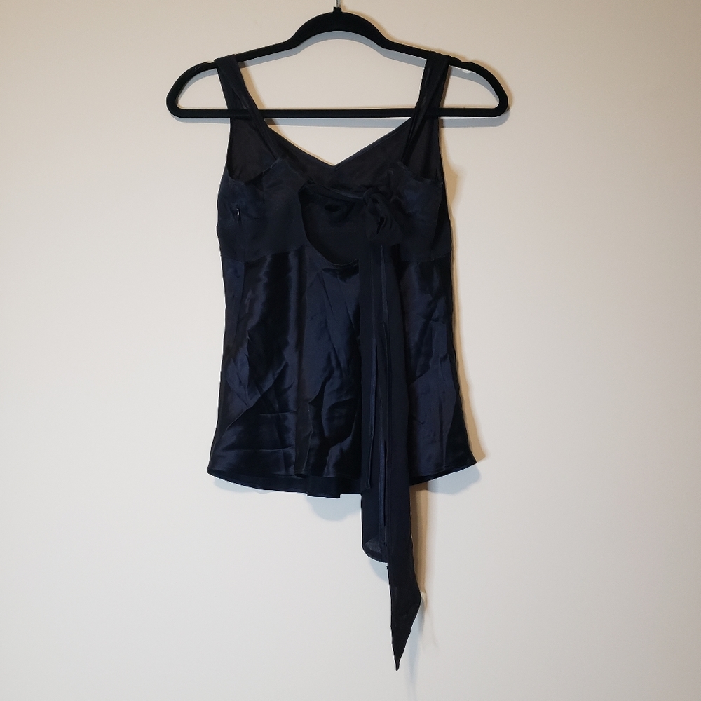 Armani Exchange Silk Tie Back Top